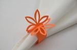 Bodille servietringe - orange blomst